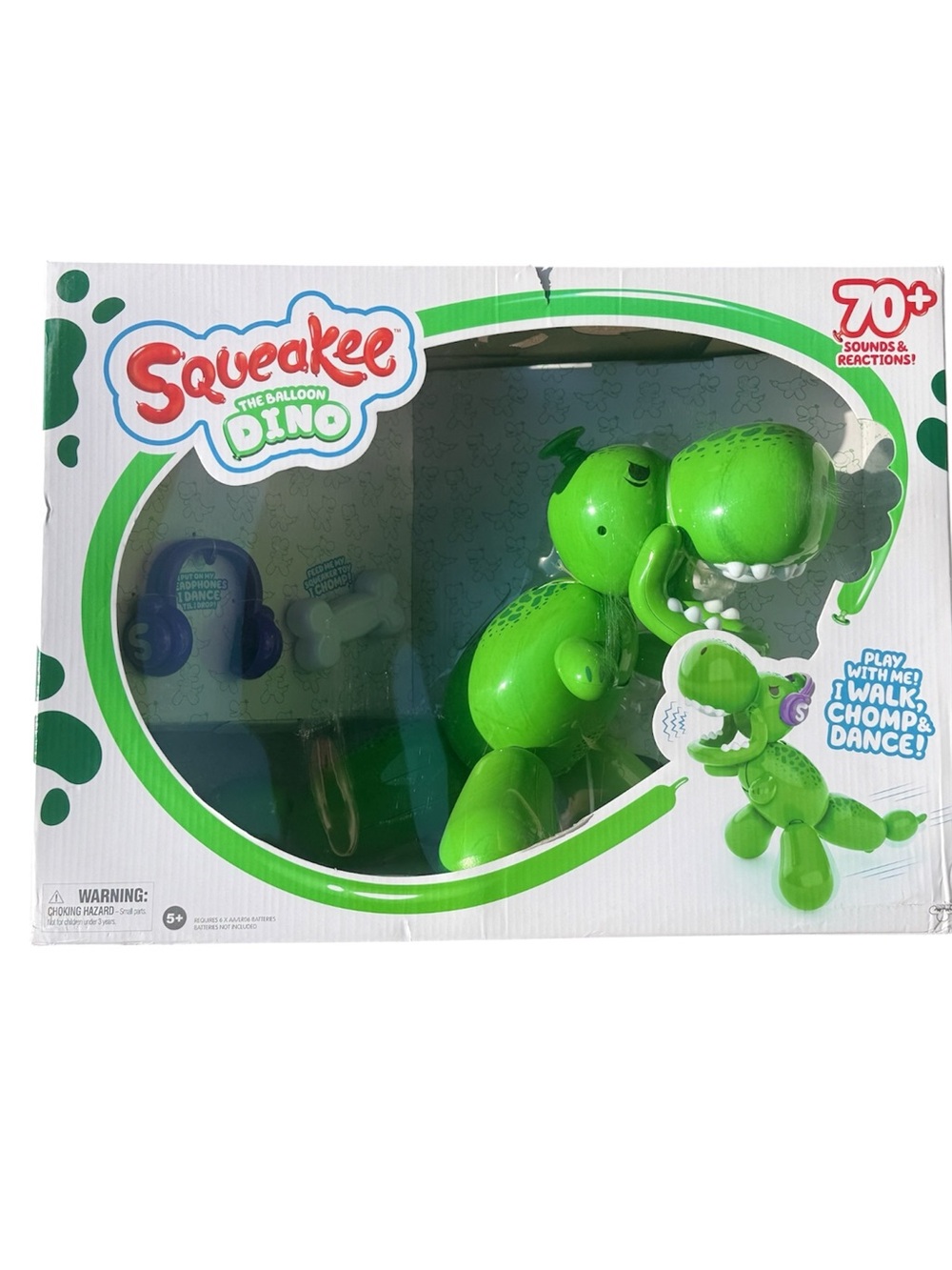 Squeakee The Balloon Interactive Dinosaur Toy - NEW